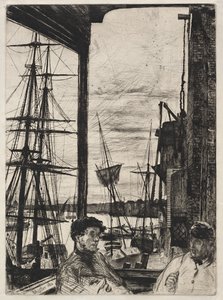 Rotherhithe 作： James Abbott McNeill Whistler