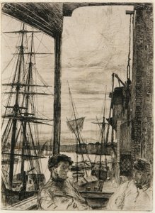 ロザハイズ、1860年。 作： James Abbott McNeill Whistler