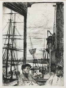 Rotherhithe 「Sixteen Etchings of Scenes on Thames and Other Subjects」より 作： James Abbott McNeill Whistler