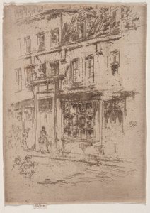 Rue du Buerre、ブリュッセル。 作： James Abbott McNeill Whistler