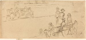 座席、グレイズイン、c。 18861888。 作： James Abbott McNeill Whistler