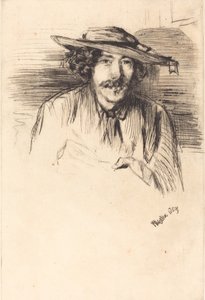 自画像、1859 年。 作： James Abbott McNeill Whistler