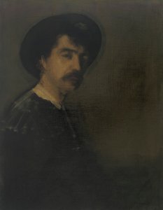 自画像、1870-1875。 作： James Abbott McNeill Whistler