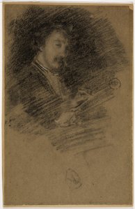 自画像、1871-73 作： James Abbott McNeill Whistler