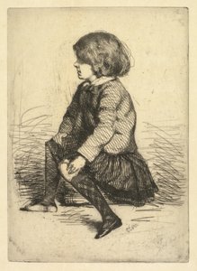 シーモアヘイデンジュニア、着席。 作： James Abbott McNeill Whistler