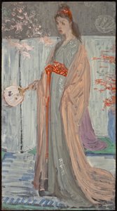 ローズとシルバーのスケッチ：磁器の国の王女、1863-64（ファイバーボードに油彩）