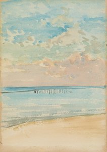 サウスエンド - 日没、1882-1884。 作： James Abbott McNeill Whistler