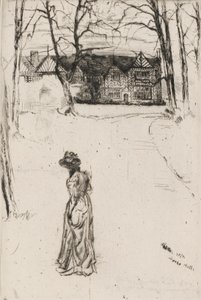 スピーク・ホール：アベニュー、1870年。 作： James Abbott McNeill Whistler