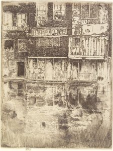 スクエアハウス、アムステルダム、1889年 作： James Abbott McNeill Whistler