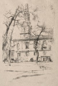 セントジャイルズインザフィールズ、1896年。 作： James Abbott McNeill Whistler