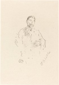 ステファン・マラルメ、No.2、1892年。 作： James Abbott McNeill Whistler
