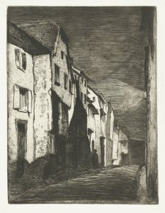 サヴェルヌ通り サヴェルヌの通り 自然からの12のエッチング（シリーズタイトル） 作： James Abbott McNeill Whistler