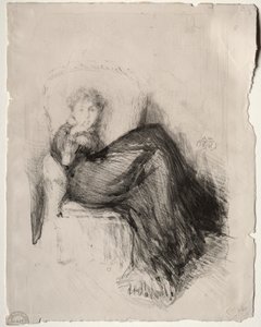 研究-着席モード、1878年。 作： James Abbott McNeill Whistler