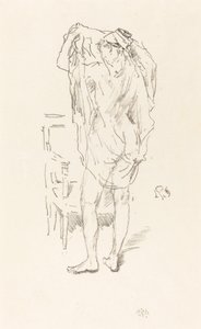 研究、1894年。 作： James Abbott McNeill Whistler