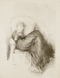 研究：着席モード、1878 作： James Abbott McNeill Whistler