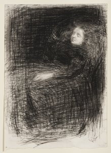 「眠る人」のための研究、1863 作： James Abbott McNeill Whistler