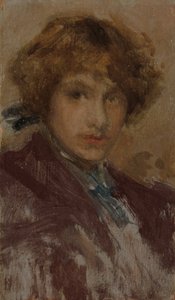 少女の頭と肩の研究 189697年 作： James Abbott McNeill Whistler