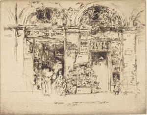 ひまわり、Rue des Beaux-Arts、18921893。 作： James Abbott McNeill Whistler