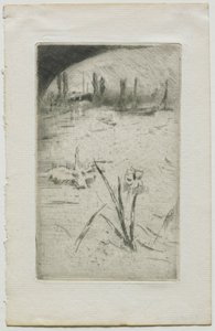 白鳥とアイリス、1883年。 作： James Abbott McNeill Whistler