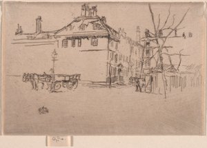 寺院、1886年。 作： James Abbott McNeill Whistler