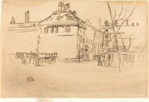 寺院、c。 18801881。 作： James Abbott McNeill Whistler