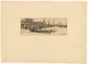 テムズ・ウェアハウス、1859年 作： James Abbott McNeill Whistler