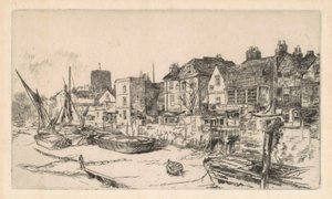 アダムとイブ」、オールドチェルシー、1878年。 作： James Abbott McNeill Whistler