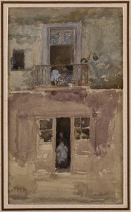 バルコニー、1888年頃 作： James Abbott McNeill Whistler