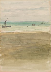 入浴者、1882-1883。 作： James Abbott McNeill Whistler