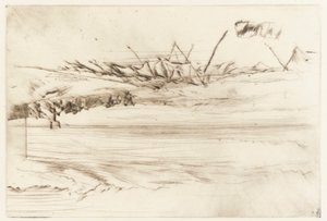 The Beach, Hastings, 1873年。 作： James Abbott McNeill Whistler