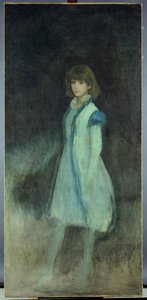ブルー・ガール：コニー・ギルクリストの肖像（1865-1946）、c.1879 作： James Abbott McNeill Whistler