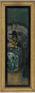 ブルーガールの断片：パープルとブルー、1872-1876。 作： James Abbott McNeill Whistler