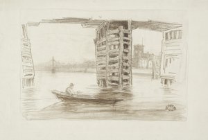 ブロードブリッジ、1878年 作： James Abbott McNeill Whistler