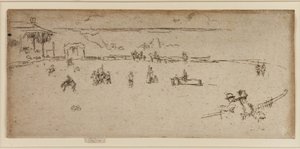 バッキング・ホース』ワイルド・ウェスト、1887年。 作： James Abbott McNeill Whistler