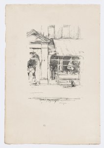 肉屋の犬 作： James Abbott McNeill Whistler