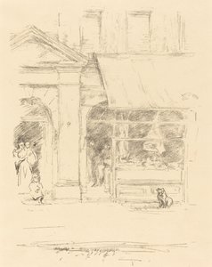 ブッチャーズ・ドッグ、1896年。 作： James Abbott McNeill Whistler