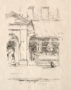 ブッチャーズドッグ、1896年。 作： James Abbott McNeill Whistler