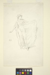 Tanssiva tyttö (siirtolitografia) 作： James Abbott McNeill Whistler