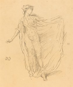 1889年の「The Dancing Girl」。 作： James Abbott McNeill Whistler