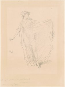 1889年の「The Dancing Girl」。 作： James Abbott McNeill Whistler