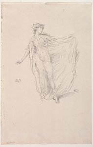 ダンシングガール、1890。 作： James Abbott McNeill Whistler