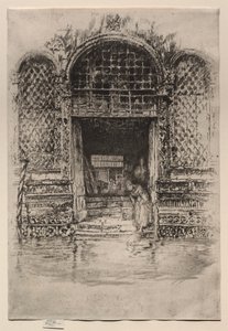 戸口、1880。 作： James Abbott McNeill Whistler