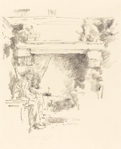 1893年の「The Fireplace」。 作： James Abbott McNeill Whistler