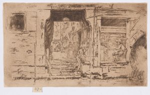 ザ・フィッシュ・ショップ、ベニス 作： James Abbott McNeill Whistler