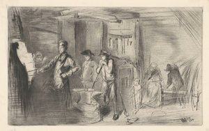1861年のThe Forge。 作： James Abbott McNeill Whistler