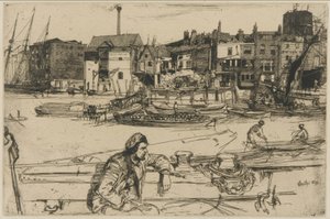 フォージ、1861年。 作： James Abbott McNeill Whistler
