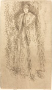 毛皮のマント。 作： James Abbott McNeill Whistler
