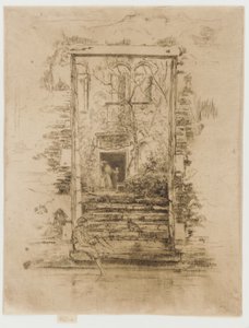 庭、1879-1880。 作： James Abbott McNeill Whistler
