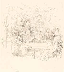 ガーデン、1891年。 作： James Abbott McNeill Whistler