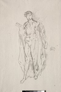 女の子。 作： James Abbott McNeill Whistler